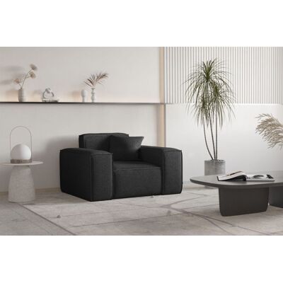 Fun Moebel Sessel Designersessel CELES PREMIUM in Stoff Ascot Bukla Schwarz Fun Moebel Sessel Designersessel CELES PREMIUM in Stoff Ascot Bukla Schwarz