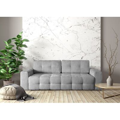 Fun Möbel Schlafsofa Designersofa Sofa 3-Sitzer ARIELLE in Stoff Perfect Harmony Grau Fun Möbel Schlafsofa Designersofa Sofa 3-Sitzer ARIELLE in Stoff Perfect Harmony Grau