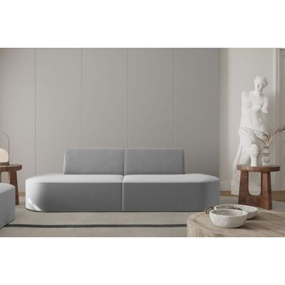 Fun Moebel Sofa Designersofa 2-Sitzer MILOT in Stoff Opera Velvet Grau Fun Moebel Sofa Designersofa 2-Sitzer MILOT in Stoff Opera Velvet Grau