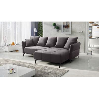 Fun Möbel Ecksofa Schlafsofa Sofa SADIE Stoff Element Grafit Ottomane Rechts Fun Möbel Ecksofa Schlafsofa Sofa SADIE Stoff Element Grafit Ottomane Rechts