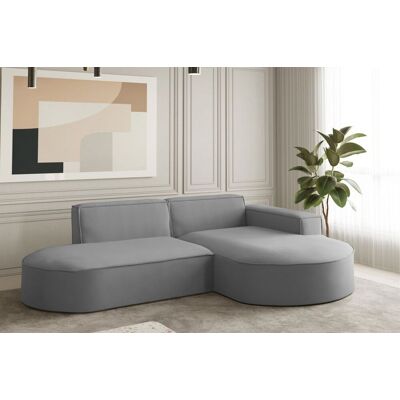 Fun Moebel - PALMA XS - Grau - Opera Velvet - Sofa Fun Moebel - PALMA XS - Grau - Opera Velvet - Sofa
