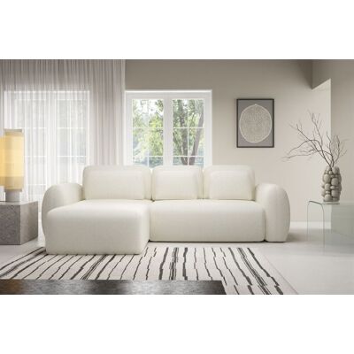 Fun Möbel Ecksofa Schlafsofa Sofa GASTON in Stoff Puente Ecru Ottomane Links Fun Möbel Ecksofa Schlafsofa Sofa GASTON in Stoff Puente Ecru Ottomane Links