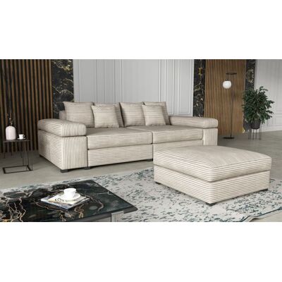 Fun Moebel Big Sofa Megasofa Riesensofa AREZZO inkl. Hocker Stoff Tilia Creme Fun Moebel Big Sofa Megasofa Riesensofa AREZZO inkl. Hocker Stoff Tilia Creme