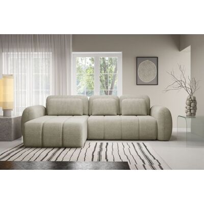 Fun Möbel Ecksofa Schlafsofa Sofa CARIA in Stoff Quelle Ecru Ottomane Links Fun Möbel Ecksofa Schlafsofa Sofa CARIA in Stoff Quelle Ecru Ottomane Links