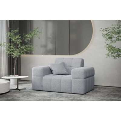 Fun Möbel Sessel Designersessel NANCY in Stoff Neve Hellgrau Fun Möbel Sessel Designersessel NANCY in Stoff Neve Hellgrau