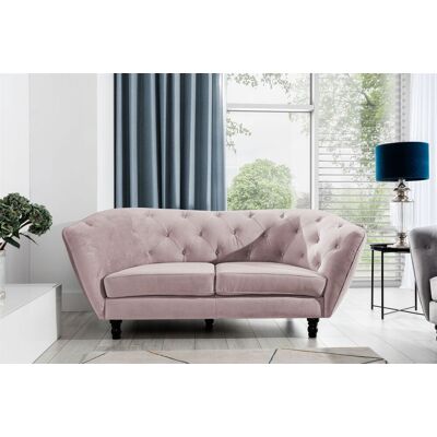 Fun Moebel Sofa Designersofa CHARLOTTE 2-Sitzer in Stoff Matt Velvet Altrosa Fun Moebel Sofa Designersofa CHARLOTTE 2-Sitzer in Stoff Matt Velvet Altrosa