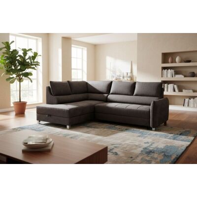 Fun Möbel Ecksofa Schlafsofa Sofa MARNO in Stoff Chill Me Anthrazit Ottomane Links Fun Möbel Ecksofa Schlafsofa Sofa MARNO in Stoff Chill Me Anthrazit Ottomane Links