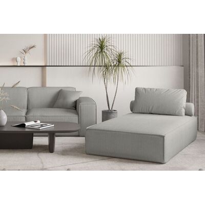 Fun Möbel Chaiselongue Sezlong Liege CELES PREMIUM in Stoff Scala Grau Fun Möbel Chaiselongue Sezlong Liege CELES PREMIUM in Stoff Scala Grau