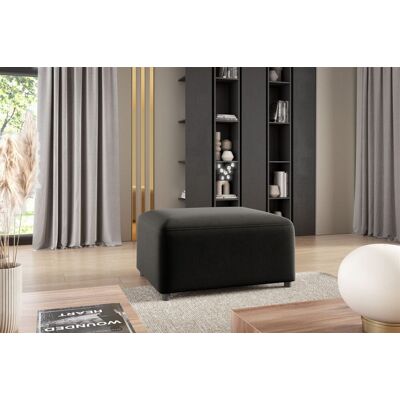 Fun Möbel Polsterhocker Designerhocker Hocker MEGAN in Stoff Salvador Schwarz Fun Möbel Polsterhocker Designerhocker Hocker MEGAN in Stoff Salvador Schwarz