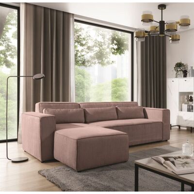 Fun Möbel Ecksofa Schlafsofa WALDO Stoff Poso Altrosa Ottomane Links Fun Möbel Ecksofa Schlafsofa WALDO Stoff Poso Altrosa Ottomane Links