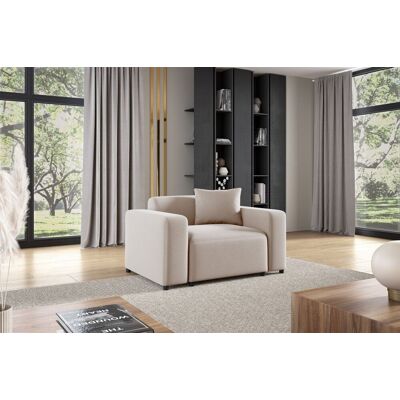 Fun Möbel Sessel Designersessel MEGAN in Stoff Salvador Hellbeige Fun Möbel Sessel Designersessel MEGAN in Stoff Salvador Hellbeige