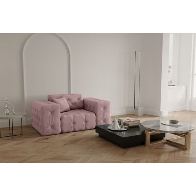 Fun Moebel Sessel Designersessel CHANTAL in Stoff Opera Velvet Pink Fun Moebel Sessel Designersessel CHANTAL in Stoff Opera Velvet Pink