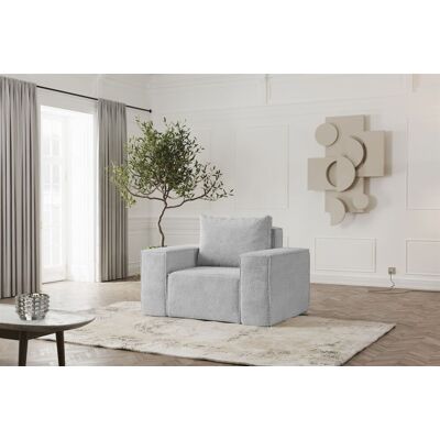 Fun Möbel Sessel Designersessel ESTELLE in Stoff Abriamo Hellgrau Fun Möbel Sessel Designersessel ESTELLE in Stoff Abriamo Hellgrau