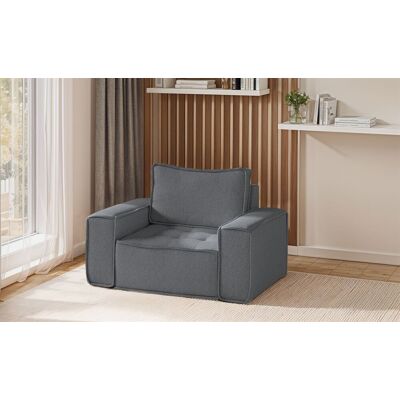 Fun Möbel Sessel Designersessel SANDE Stoff Alpine Anthrazit Fun Möbel Sessel Designersessel SANDE Stoff Alpine Anthrazit
