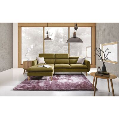 Fun Moebel Ecksofa Sofa COTTA Polyesterstoff Lindengrün Ottomane Links Fun Moebel Ecksofa Sofa COTTA Polyesterstoff Lindengrün Ottomane Links