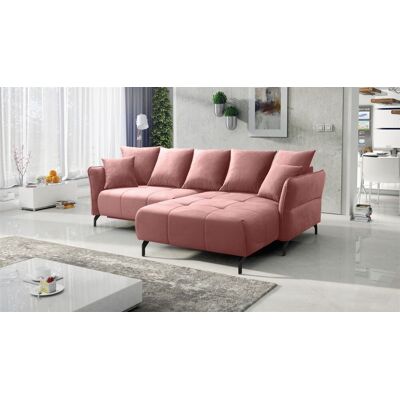 Fun Möbel Ecksofa Schlafsofa Sofa SADIE Stoff Element Altrosa Ottomane Rechts Fun Möbel Ecksofa Schlafsofa Sofa SADIE Stoff Element Altrosa Ottomane Rechts