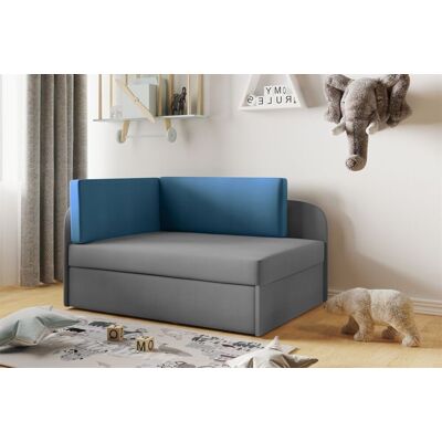 Fun Moebel MAILO - Seite Rechts - Casablanca Grau/Blau Stoff - Schlafsofa Fun Moebel MAILO - Seite Rechts - Casablanca Grau/Blau Stoff - Schlafsofa