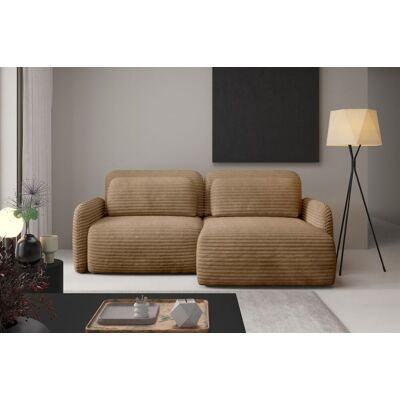 Fun Möbel Ecksofa Schlafsofa Sofa SIMONE in Stoff Ambience Dune Ottomane Rechts Fun Möbel Ecksofa Schlafsofa Sofa SIMONE in Stoff Ambience Dune Ottomane Rechts