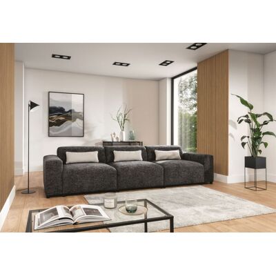 Fun Möbel Bigsofa Designersofa Sofa ROMY 4-Sitzer in Stoff Enjoy Me Grafit Fun Möbel Bigsofa Designersofa Sofa ROMY 4-Sitzer in Stoff Enjoy Me Grafit