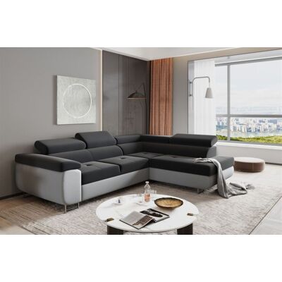 Fun Moebel Ecksofa Sofa JADE Stoff Monolith Hellgrau / Anthrazit mit Schlaffunktion Otto... Fun Moebel Ecksofa Sofa JADE Stoff Monolith Hellgrau / Anthrazit mit Schlaffunktion Otto...