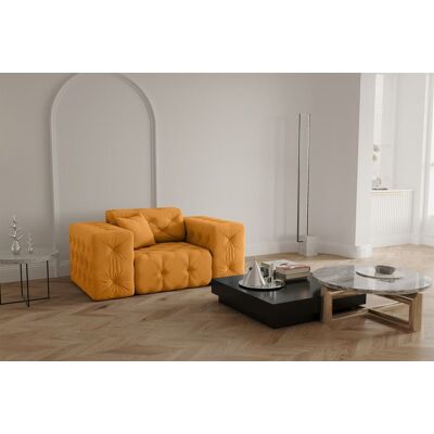 Fun Moebel - CHANTAL - Opera Velvet - Gelb - Armchair Fun Moebel - CHANTAL - Opera Velvet - Gelb - Armchair