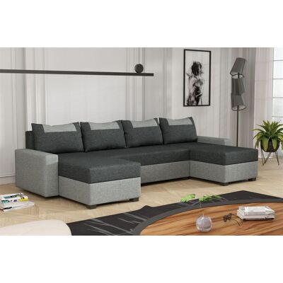Fun Möbel Wohnlandschaft Schlafsofa Sofa HEDVIG LUX Stoff Inari Grau- Dunkelgrau Fun Möbel Wohnlandschaft Schlafsofa Sofa HEDVIG LUX Stoff Inari Grau- Dunkelgrau