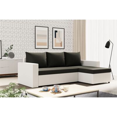 Fun Moebel Ecksofa Sofa MERLE mit Schlaffunktion in div. Farbvarianten Ottomane Rechts Fun Moebel Ecksofa Sofa MERLE mit Schlaffunktion in div. Farbvarianten Ottomane Rechts