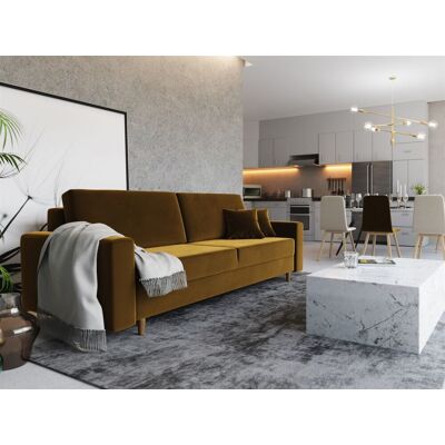 Fun Moebel - BELLA - 3-Sitzer - Gelb - Schlafsofa Fun Moebel - BELLA - 3-Sitzer - Gelb - Schlafsofa