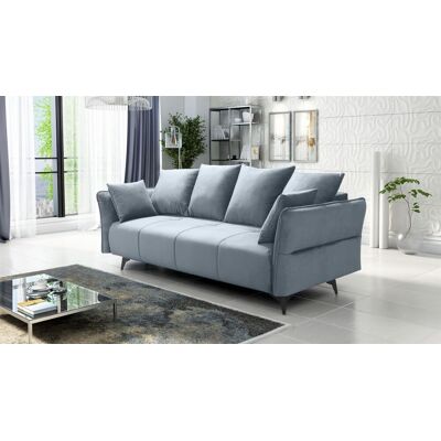 Fun Möbel Schlafsofa Sofa 3-Sitzer SADIE Stoff Element Grau Fun Möbel Schlafsofa Sofa 3-Sitzer SADIE Stoff Element Grau