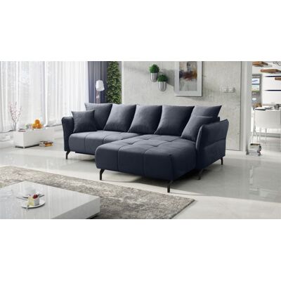 Fun Möbel Ecksofa Schlafsofa Sofa SADIE Stoff Element Dunkelgrau Ottomane Rechts Fun Möbel Ecksofa Schlafsofa Sofa SADIE Stoff Element Dunkelgrau Ottomane Rechts