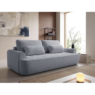 Fun Möbel Sofa 3-Sitzer mit Schlaffunktion HUNTER in Stoff Cloud Grau Fun Möbel Sofa 3-Sitzer mit Schlaffunktion HUNTER in Stoff Cloud Grau