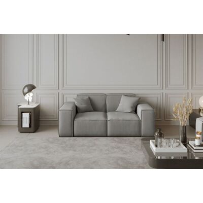 Fun Moebel - CELES - Opera Velvet - Silbergrau - Sofa Fun Moebel - CELES - Opera Velvet - Silbergrau - Sofa