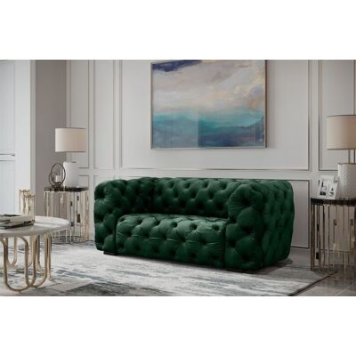 Fun Moebel Sofa Designersofa NATALIE 2-Sitzer in Stoff Riviera Grün Fun Moebel Sofa Designersofa NATALIE 2-Sitzer in Stoff Riviera Grün