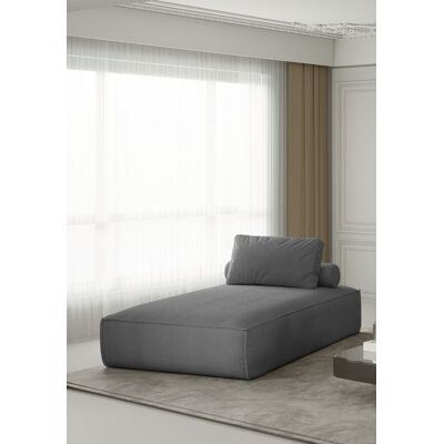 Fun Moebel Chaiselongue Sezlong Liege CELES in Stoff Scala Aschgrau Fun Moebel Chaiselongue Sezlong Liege CELES in Stoff Scala Aschgrau