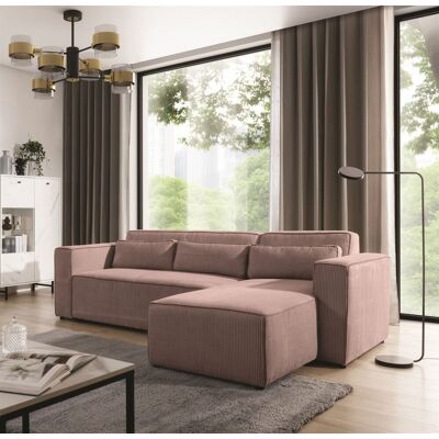 Fun Möbel Ecksofa Schlafsofa WALDO Stoff Poso Altrosa Ottomane Rechts Fun Möbel Ecksofa Schlafsofa WALDO Stoff Poso Altrosa Ottomane Rechts