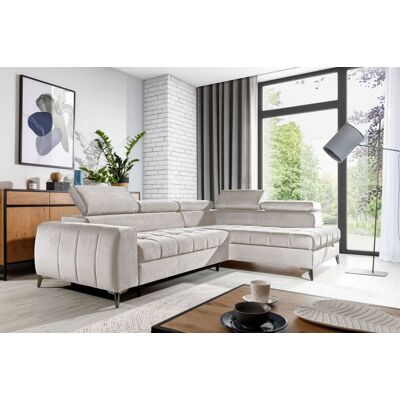 Fun Möbel - AGNESA - Salvador Hellbeige - Schlafsofa Fun Möbel - AGNESA - Salvador Hellbeige - Schlafsofa