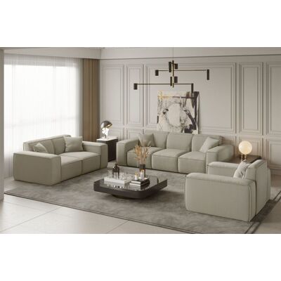 Fun Moebel - CELES - Creme - Opera Velvet - Sofa set Fun Moebel - CELES - Creme - Opera Velvet - Sofa set