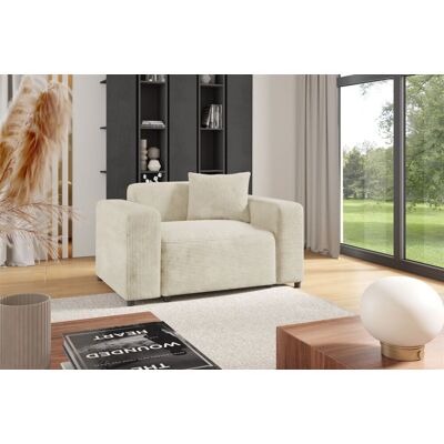 Fun Möbel Sessel Designersessel MEGAN in Stoff Poso Creme Fun Möbel Sessel Designersessel MEGAN in Stoff Poso Creme