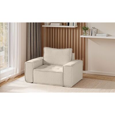 Fun Möbel Sessel Designersessel SANDE Stoff Alpine Beige Fun Möbel Sessel Designersessel SANDE Stoff Alpine Beige