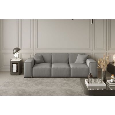 Fun Moebel - CELES - Opera Velvet - Silbergrau - Sofa Fun Moebel - CELES - Opera Velvet - Silbergrau - Sofa