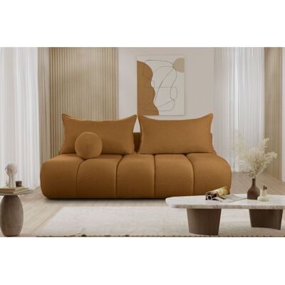 Fun Möbel Schlafsofa Designersofa Sofa 3-Sitzer ANZIA in Stoff Ascot Bukla Bernstein Fun Möbel Schlafsofa Designersofa Sofa 3-Sitzer ANZIA in Stoff Ascot Bukla Bernstein