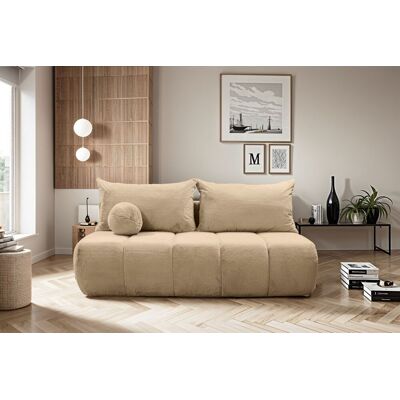 Fun Möbel Schlafsofa Designersofa Sofa 3-Sitzer ANZIA in Stoff Bunny Taupe Fun Möbel Schlafsofa Designersofa Sofa 3-Sitzer ANZIA in Stoff Bunny Taupe
