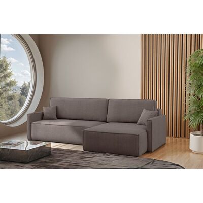 Fun Moebel Ecksofa Schlafsofa Sofa LOUIS Stoff Scala Taupe Ottomane Rechts Fun Moebel Ecksofa Schlafsofa Sofa LOUIS Stoff Scala Taupe Ottomane Rechts