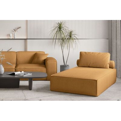 Fun Möbel Chaiselongue Sezlong Liege CELES PREMIUM in Stoff Scala Senfgelb Fun Möbel Chaiselongue Sezlong Liege CELES PREMIUM in Stoff Scala Senfgelb