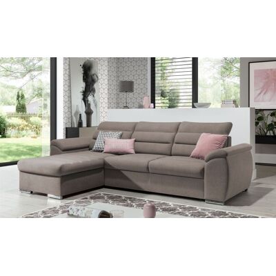 Fun Möbel Ecksofa Schlafsofa Sofa PASCARA XS in Stoff Esito Sand Ottomane Links Fun Möbel Ecksofa Schlafsofa Sofa PASCARA XS in Stoff Esito Sand Ottomane Links