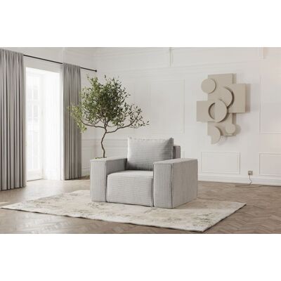 Fun Möbel Sessel Designersessel ESTELLE in Stoff Poso Hellgrau Fun Möbel Sessel Designersessel ESTELLE in Stoff Poso Hellgrau