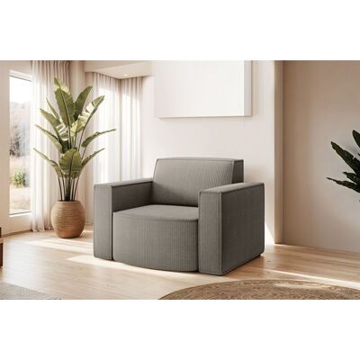 Fun Möbel Sessel Designersessel PALMA in Stoff Scala Grau Fun Möbel Sessel Designersessel PALMA in Stoff Scala Grau