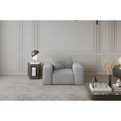 Fun Moebel Sessel Designersessel CELES in Stoff Opera Velvet Hellgrau Fun Moebel Sessel Designersessel CELES in Stoff Opera Velvet Hellgrau