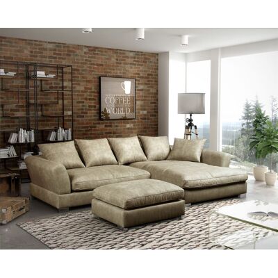 Fun Moebel - TIZIAN - Beige Wildlederoptik - Sofa-Set Fun Moebel - TIZIAN - Beige Wildlederoptik - Sofa-Set