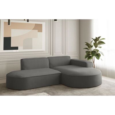 Fun Moebel - PALMA XS - Opera Velvet - Stahl - Ecksofa Fun Moebel - PALMA XS - Opera Velvet - Stahl - Ecksofa